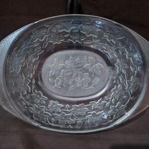 Floral Glass Baking Dish